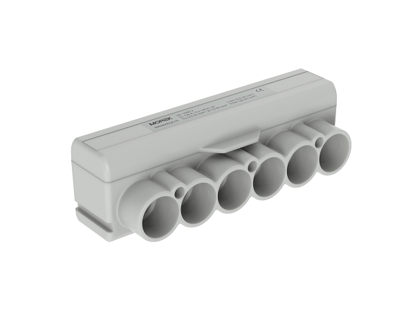 Répartiteur SLT50-6 gris Al 10-50/Cu 2.5-35 mm2 1000V – MOREK MAS6050A10
