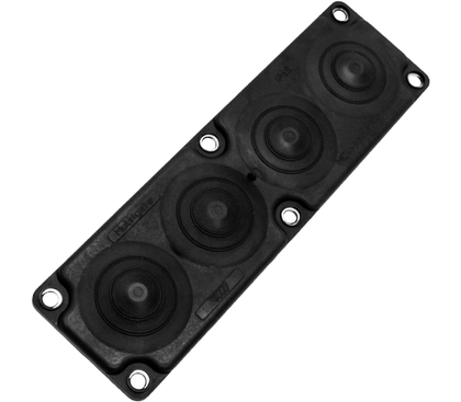 Plaque passe-câbles MC4 IP65 RAL 9005 noir UL94V-0 – MOREK MBA1F04B11