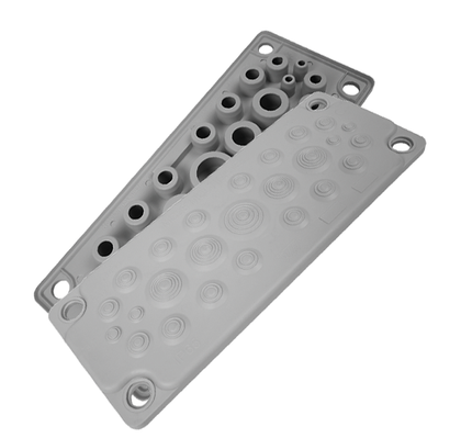 Plaque passe-câbles MC25 IP65 RAL 9005 noir UL 94V-0 – MOREK MBA1N25B11