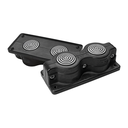 Plaque passe-câbles ouvrable SCG2 IP55 RAL 9005 noir UL94V-0 – MOREK MBA4N02B11