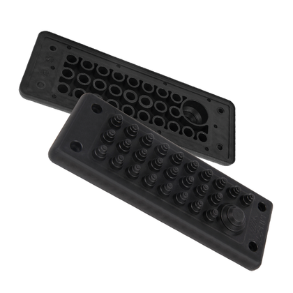 MH27 IP55 RAL 9005 plaque passe-câbles noir – MOREK MBA8N27B11