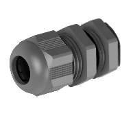 Presse-étoupe, M12, 3-6,5mm, PA6, noir RAL9005, IP68 (avec contre-écrou et joint torique) – Lot de 100 – MOREK MBP2SS12B0