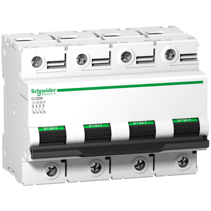 Acti 9 C120N Disjoncteur Modulaire 4P 125A Courbe C 10kA