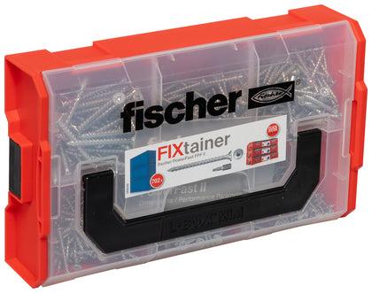 Coffret FixTainer 700 vis PowerFast II tête fraisée TX, filetage total – Fischer