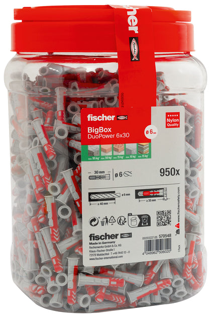 Maxi BigBox 950 chevilles DuoPower Ø6x30 – Fischer