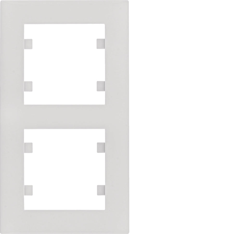 Plaque 2P vert plaque. - blanc – Hager WL5620