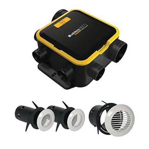 ALDES Kit VMC simple flux autoréglable EasyHOME COMPACT avec grilles BIP