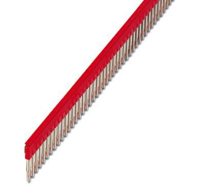 Pont enfichable FBS 50-6, 50 pôles, pas 6.2mm, 32A, rouge – Phoenix Contact 3032224 – lot de 10