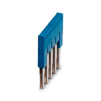 Pont enfichable FBS 5-5 BU, 5 pôles, pas 5.2mm, 24A, bleu – Phoenix Contact 3036903 – lot de 50