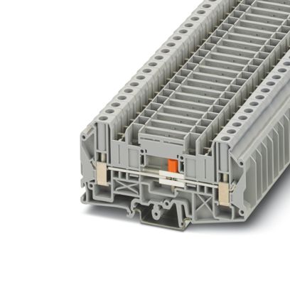 Bornier sectionnable UT 6-T/SP, 41A, raccordement à vis, gris, Ns 35/7, 5, Ns 35/15, Ns 32 – Phoenix Contact 3072815 – lot de 50