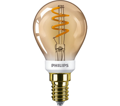 Lampe LED CLA LEDLuster D 3.5-15W P45 E14 couleur or SP – PHILIPS 929002224402