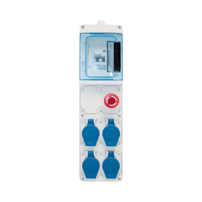 Coffret de chantier mono 4 prises simplifié