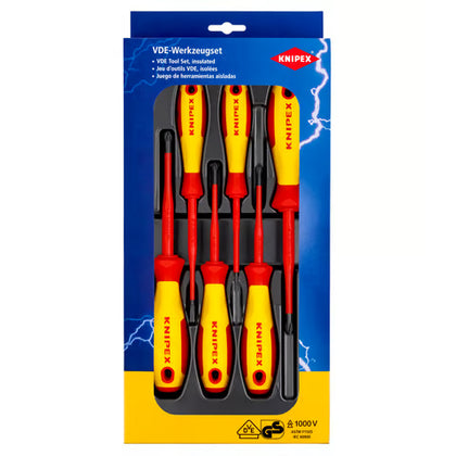 KNIPEX Jeu de tournevis VDE Fente / Phillips® / Pozidriv® À 6 pièces