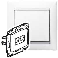Prise RJ45 Cat 6, FTP, blanc, 71 mm, 36 mm – Legrand 774232