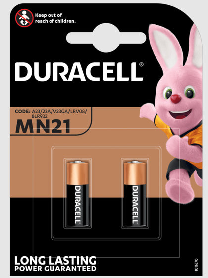 Pile alcaline MN21, 12V, lot de 2 – Duracell 5000394203969 – lot de 10