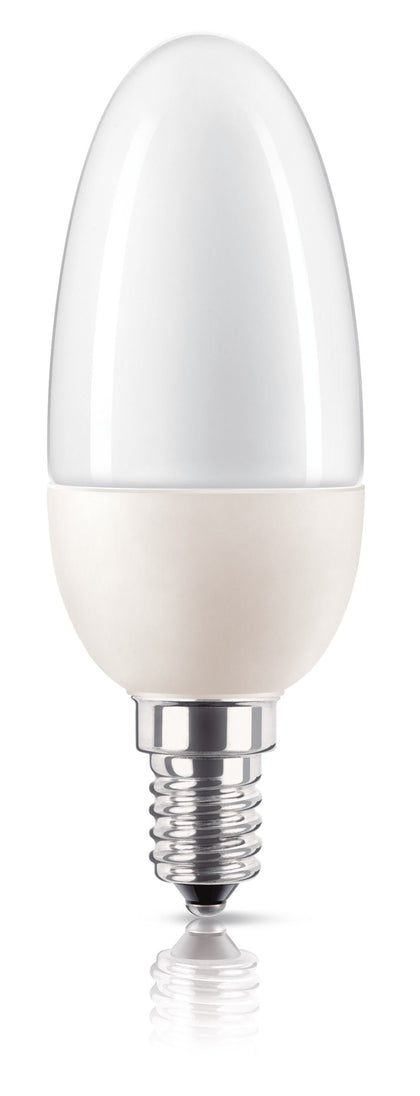 Lampe fluorescente compacte CFL ampoule Softone E14 5W B38 2700K 650lm FR – PHILIPS 8727900897159