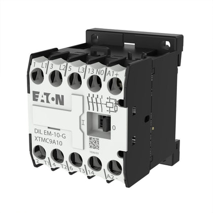 Contacteur, 24 V DC, 3 pôles, 380 V 400 V, 4 kW, Contacts N/O = Normally open= 1 N/O, à vis borne, DC operation – EATON 010213