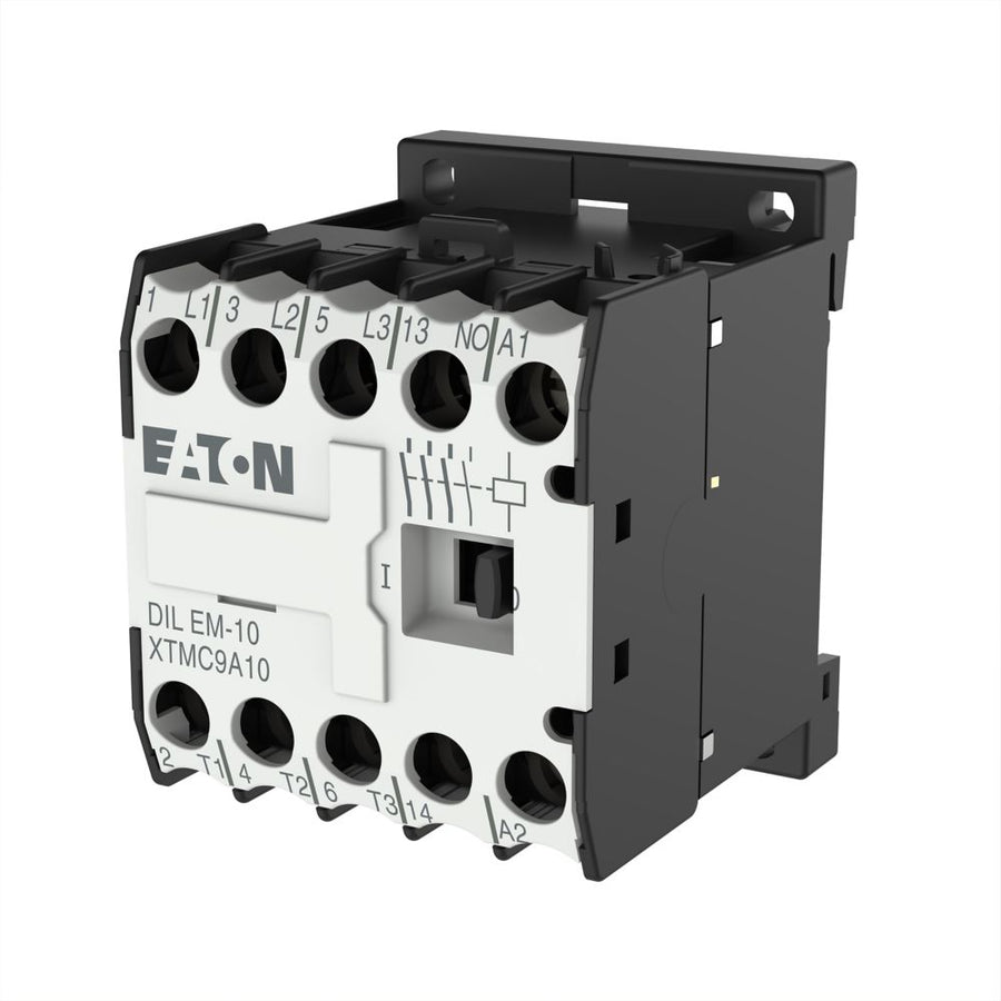 Contacteur, 110 V 50 Hz, 120 V 60 Hz, 3 pôles, 380 V 400 V, 4 kW, Contacts N/O = Normally open= 1 N/O, à vis borne, AC operation – EATON 051783