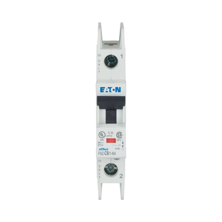 Disjoncteur modulaire 6 A, 1p, courbe C – EATON 102084 – lot de 2