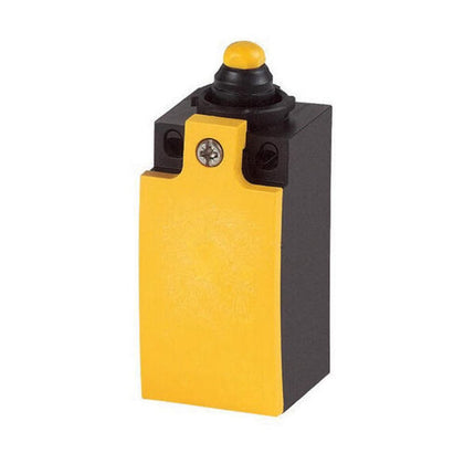 Position interrupteur, Rounded plunger, Basic device, expandable, 1 N/O, 1 NC (late-break), à vis borne, jaune, Insulated material, -25 - +70 °C – EATON 106791 – lot de 10