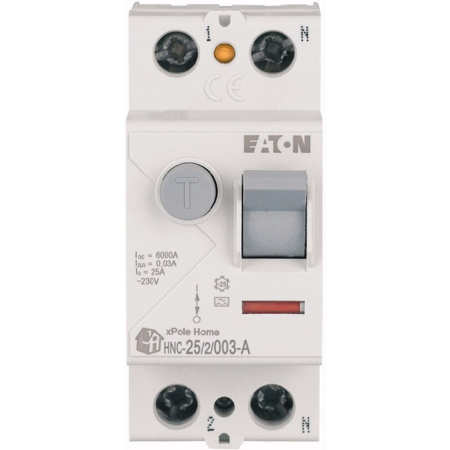 Interrupteur différentiel 25A, 2p, 30mA, type A – EATON 194684