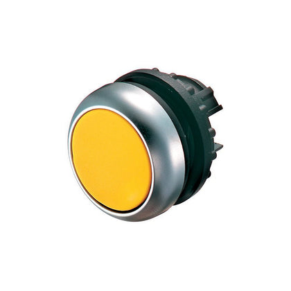 Bouton-poussoir, RMQ-Titan, Flat, à impulsion, jaune, Blank, collerette titane – EATON 216598 – lot de 10