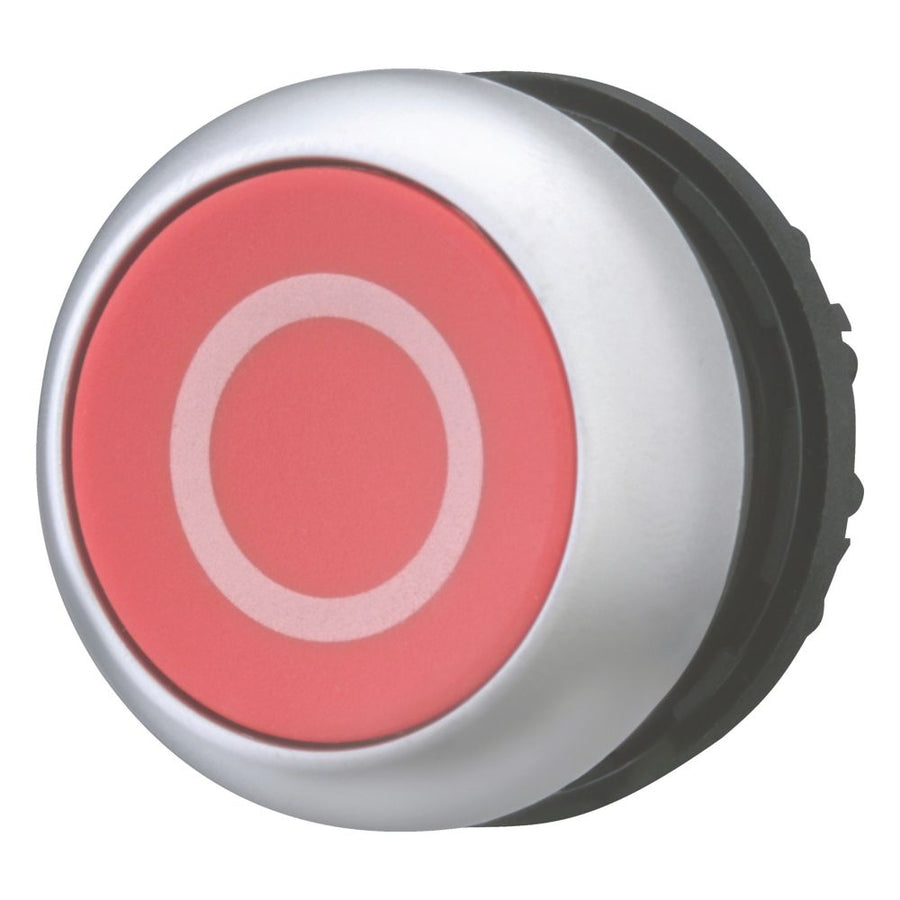 Bouton-poussoir, RMQ-Titan, Flat, à impulsion, rouge, inscribed, collerette titane – EATON 216605