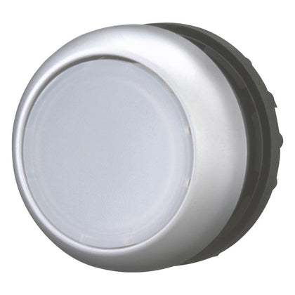 Bouton-poussoir lumineux, RMQ-Titan, affleurant, à impulsion, blanc, Blank, collerette titane – EATON 216922