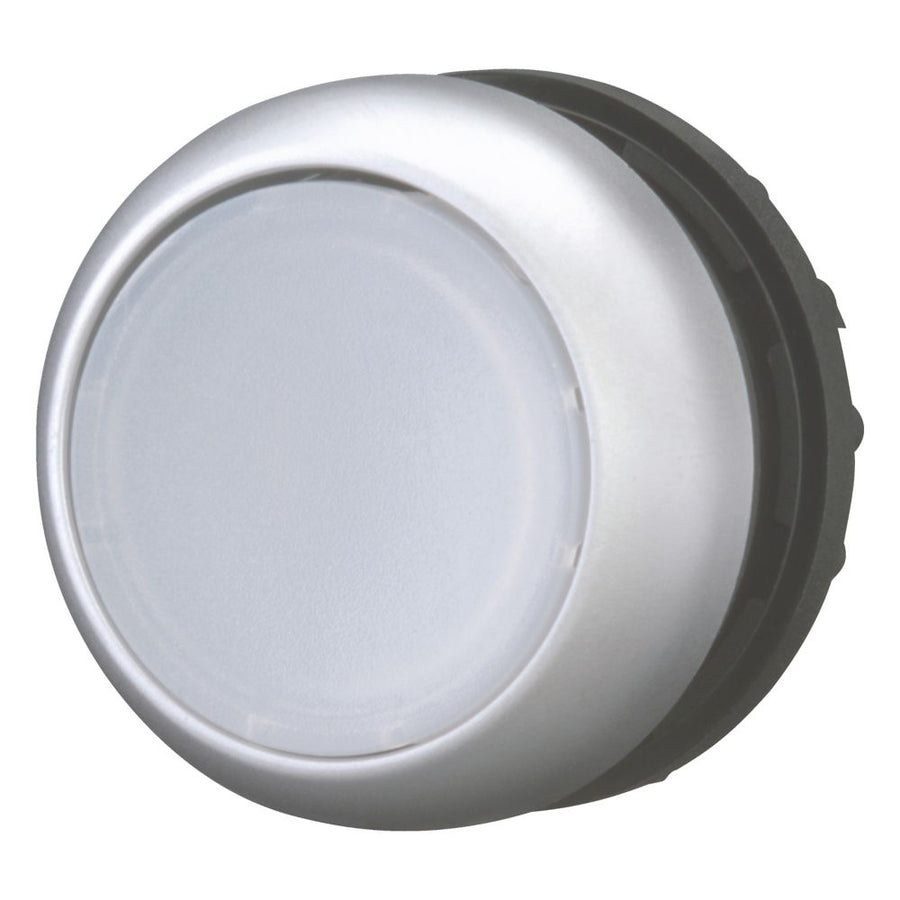 Bouton-poussoir lumineux, RMQ-Titan, affleurant, à impulsion, blanc, Blank, collerette titane – EATON 216922