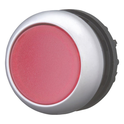 Bouton-poussoir lumineux, RMQ-Titan, affleurant, à accrochage, rouge, Blank, collerette titane – EATON 216946