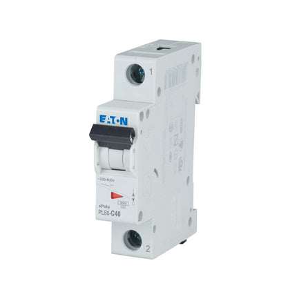 Disjoncteur modulaire 40 A, 1p, courbe C – EATON 242685 – lot de 12