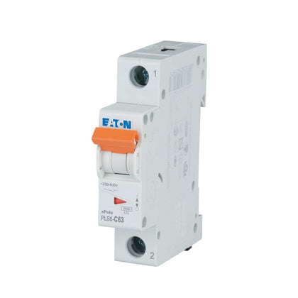 Disjoncteur modulaire 63 A, 1p, courbe C – EATON 242687