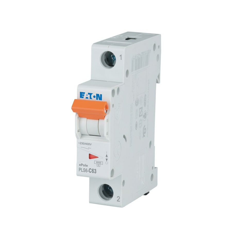 Disjoncteur modulaire 63 A, 1p, courbe C – EATON 242687