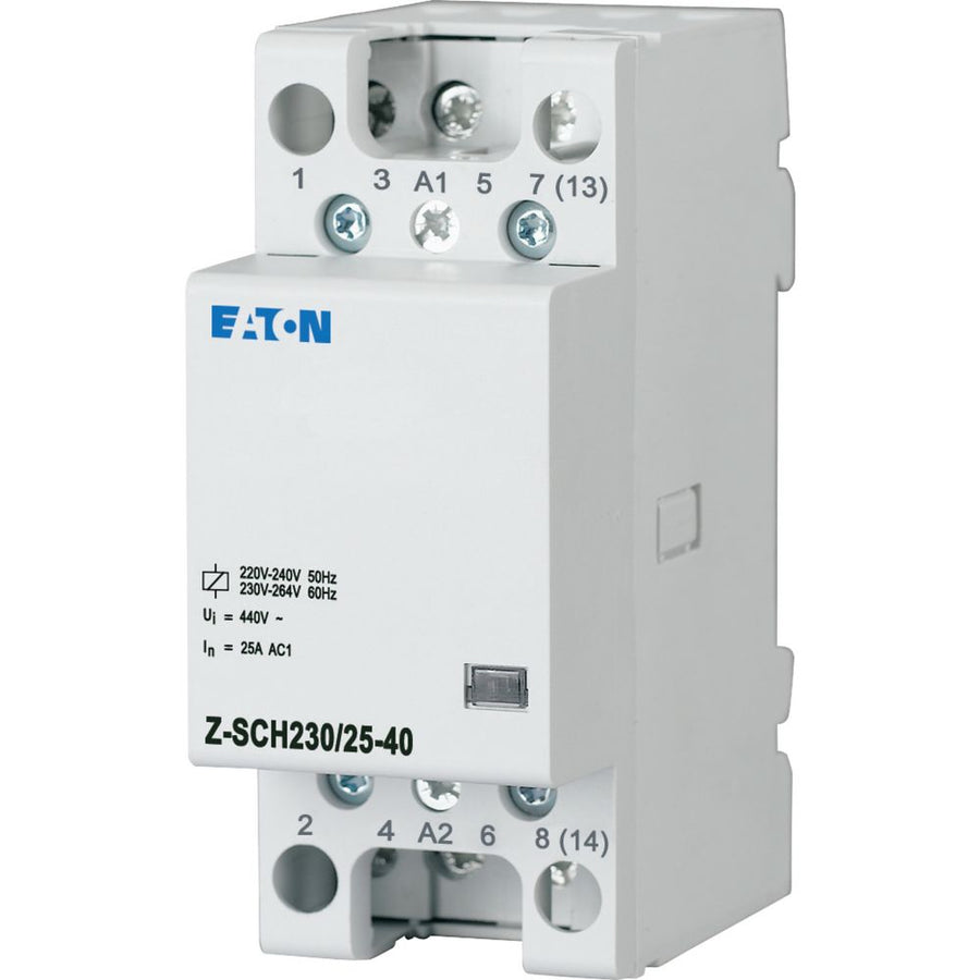 Contacteur modulaire, 230VAC/50Hz, 4N/O, 25A, 2HP – EATON 248847