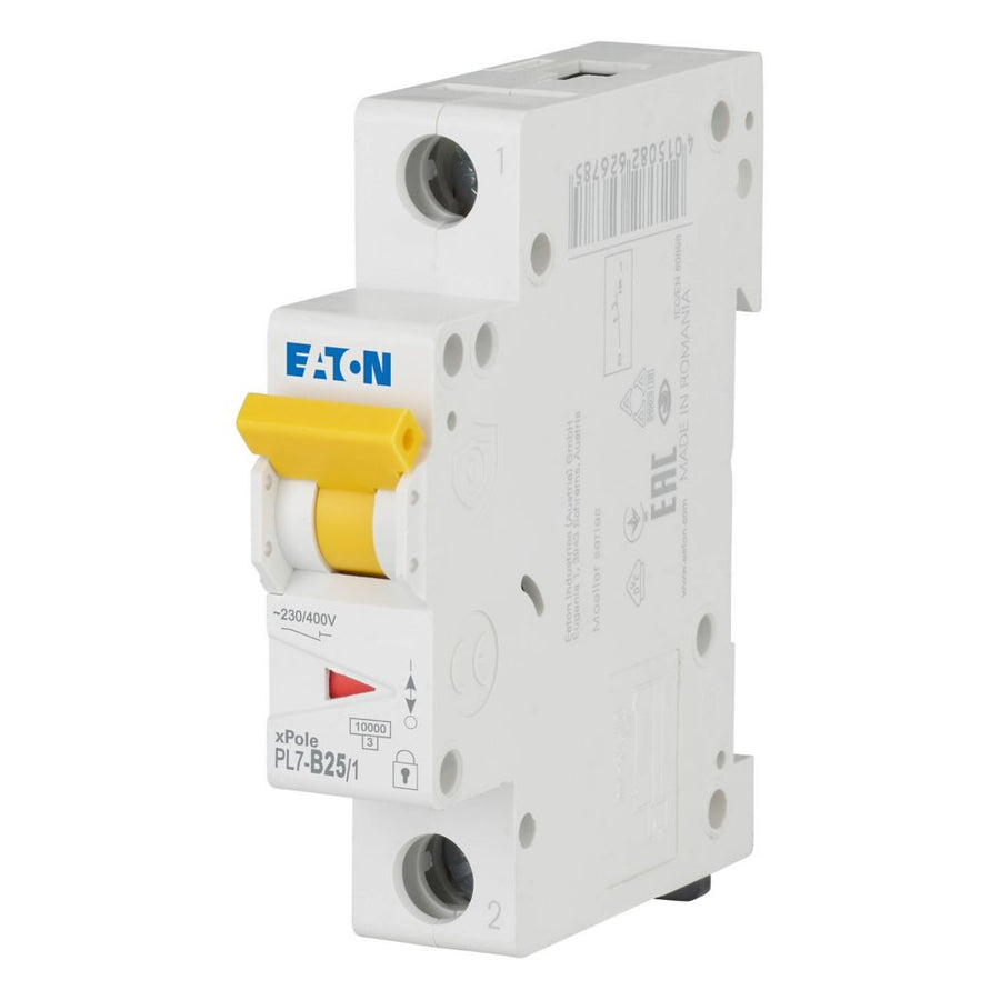 Disjoncteur modulaire 25 A, 1p, courbe B – EATON 262678