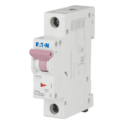 Disjoncteur modulaire 32 A, 1p, courbe C – EATON 262707