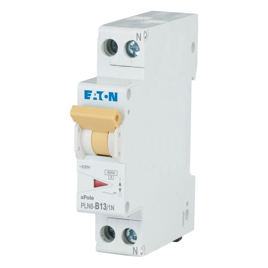 Disjoncteur modulaire 13 A, 1p+N, courbe B – EATON 263271