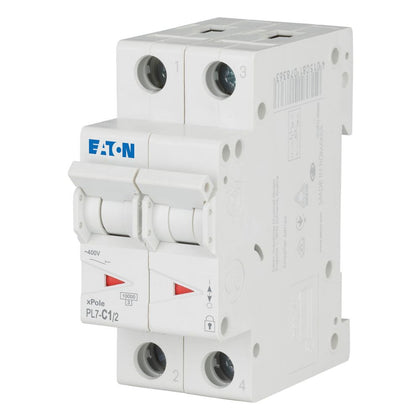 Disjoncteur modulaire 1 A, 2p, courbe C – EATON 263353