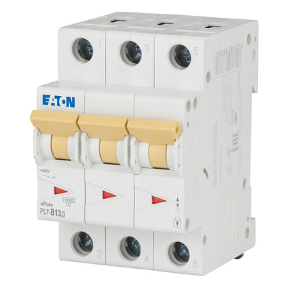 Disjoncteur modulaire 13 A, 3p, courbe B – EATON 263388