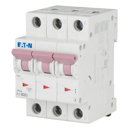 Disjoncteur modulaire 32 A, 3p, courbe B – EATON 263392