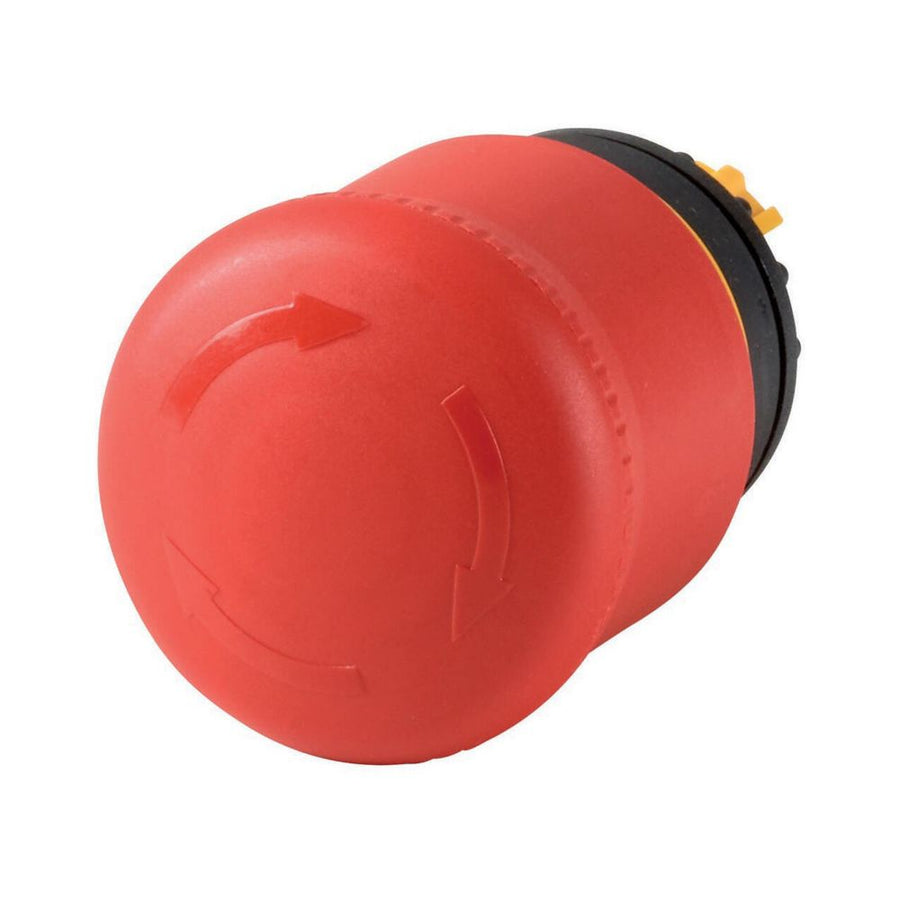 Emergency stop/emergency switching off bouton-poussoir, RMQ-Titan, Mushroom-shaped, 38 mm, Non-illuminated, Turn-to-release function, rouge, jaune, RAL 3000 – EATON 263467
