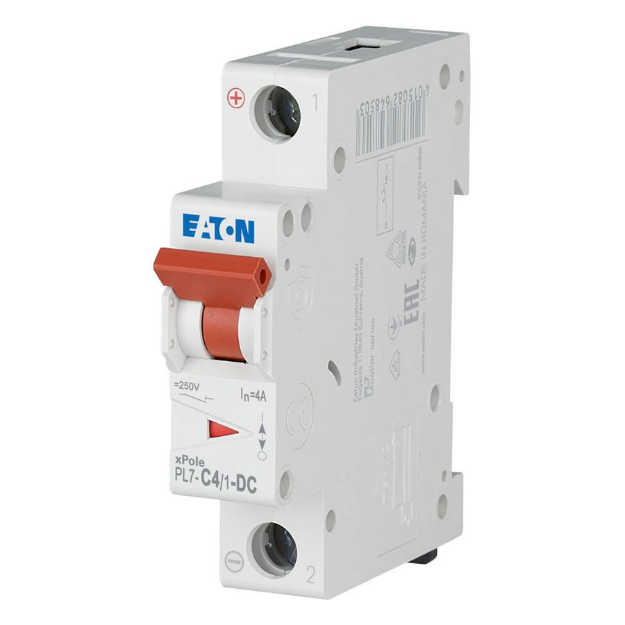 Disjoncteur modulaire 4 A, 1p, courbe C, DC – EATON 264885
