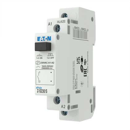 Télérupteur, 230AC, 1 N/O, 16A, 50Hz, 1HP – EATON 265262 – lot de 2