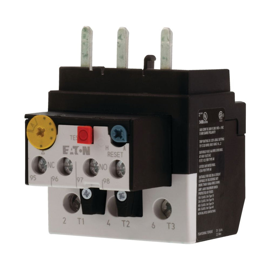 Overload relais, ZB65, Ir= 16 - 24 A, 1 N/O, 1 N/C, Direct mounting, IP00 – EATON 278457