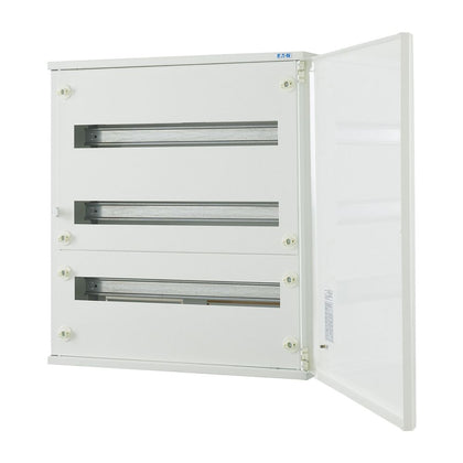 Complete surface-mounted flat distribution board, blanc, 24 SU per row, 3 rows, type C – EATON 283031