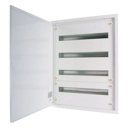 Complete flush-mounted flat distribution board, blanc, 24 SU per row, 4 rows, type C – EATON 283049