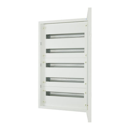 Complete flush-mounted flat distribution board, blanc, 24 SU per row, 5 rows, type C – EATON 283050