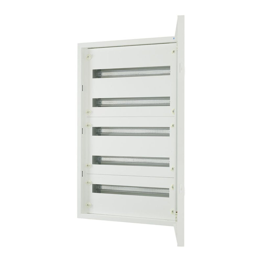 Complete flush-mounted flat distribution board, blanc, 24 SU per row, 5 rows, type C – EATON 283050