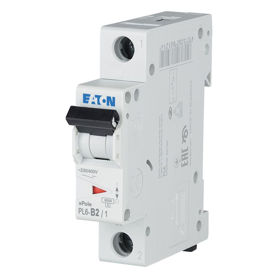 Disjoncteur modulaire 2 A, 1p, courbe B – EATON 286516