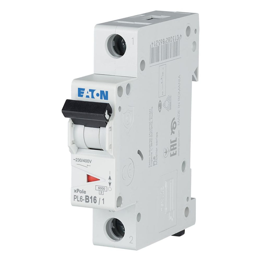 Disjoncteur modulaire 16 A, 1p, courbe B – EATON 286521